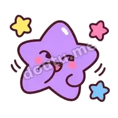 偷笑 - 闪闪星星糖表情