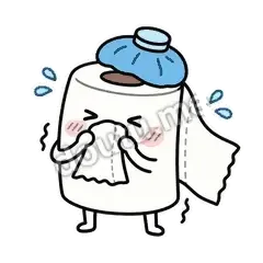不舒服 - 掏空卷纸表情