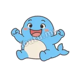 激动 - 憨笑小鲸鱼明亮版表情