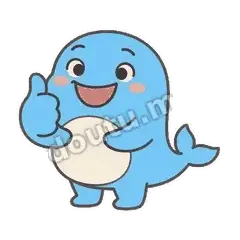 给你点赞 - 憨笑小鲸鱼明亮版表情