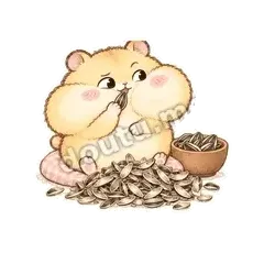 嗑瓜子看戏 - 小仓鼠第二弹表情