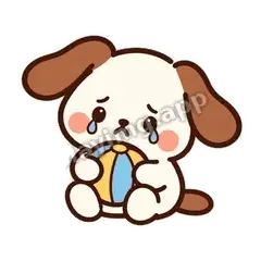 我舍不得 - 边框热热狗表情