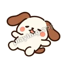 小狗摆烂 - 边框热热狗表情