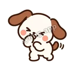 小狗坏笑 - 边框热热狗表情
