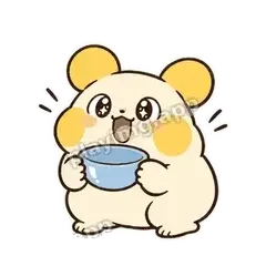 快到我碗里 - 饭团小鼠兔表情