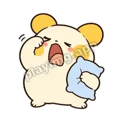 眼睛睁不开 - 饭团小鼠兔表情