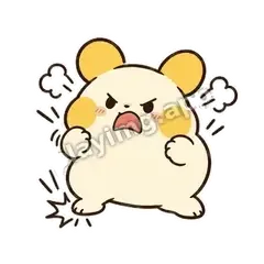 气到跺脚 - 饭团小鼠兔表情