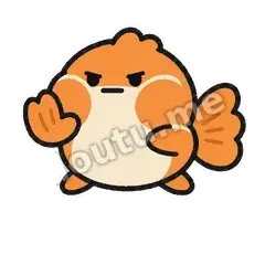 鱼别催 - 鼓腮小金鱼表情
