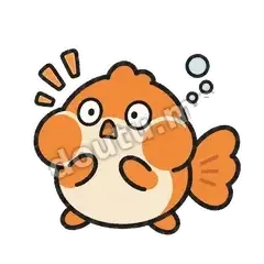 真的假啊 - 鼓腮小金鱼表情