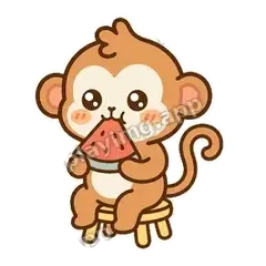前排吃瓜 - 蜜橘小灵猴表情