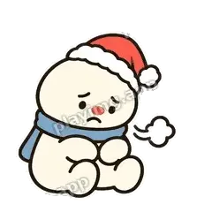 郁闷了 - 圣诞小雪人表情