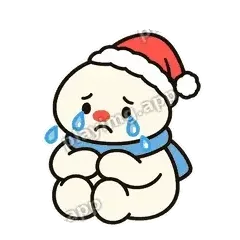 呜呜呜 - 圣诞小雪人表情
