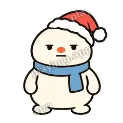 无语了 - 圣诞小雪人表情