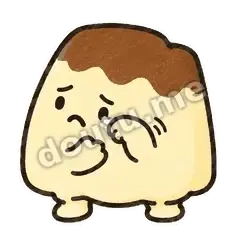 偷偷抹泪 - 软趴小布丁表情