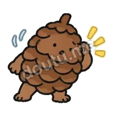 我在听 - 沉思小松果表情