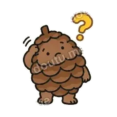 想不通 - 沉思小松果表情