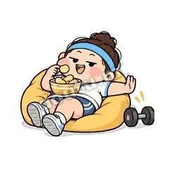 今天不练了 - 减肥健身表情