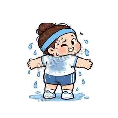 汗流浃背 - 减肥健身表情