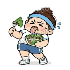 沙拉真难吃 - 减肥健身表情
