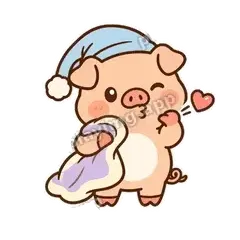 晚安啵啵 - 蜜桃小福猪表情