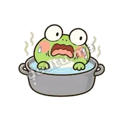 水有点烫 - 小青蛙表情