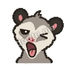 刚醒 - 装死负鼠表情