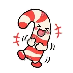 笑死了 - 圣诞拐杖糖表情