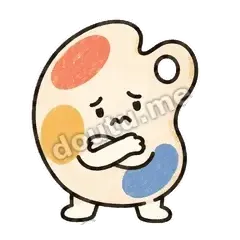 心里打结 - 五味小调色盘表情