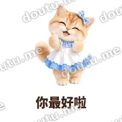 你最好啦 - 蓝裙金渐层表情