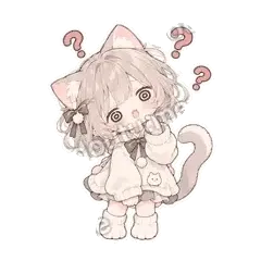 不知所云 - 猫猫女孩第二弹表情