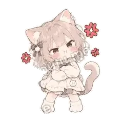 气鼓鼓 - 猫猫女孩第二弹表情