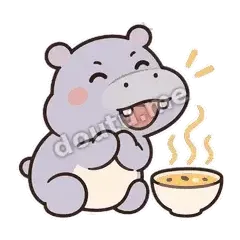 闻着就香 - 嘴馋小河马表情