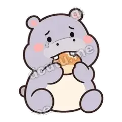 委屈加餐 - 嘴馋小河马表情