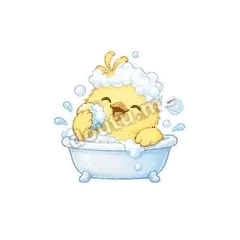 洗澡鸭 - 小黄鸭表情
