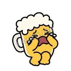 呜呜呜 - 干杯啤酒杯表情
