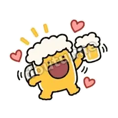 约吗 - 干杯啤酒杯表情