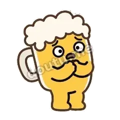 吓死我了 - 干杯啤酒杯表情