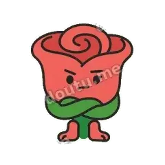 不信 - 嘴硬小玫瑰表情