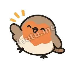 今天也来啦 - 困困知更鸟表情