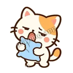 小猫困倦 - 边框傲娇猫表情