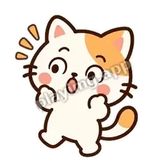 小猫惊讶 - 边框傲娇猫表情