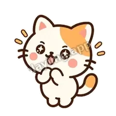 小猫期待 - 边框傲娇猫表情