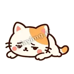 小猫疲惫 - 边框傲娇猫表情