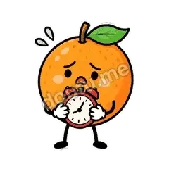 记错时间了 - 橙子坦坦表情