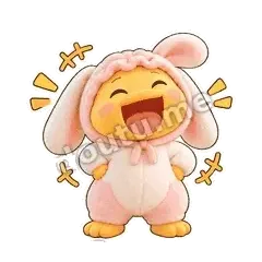 哈哈大笑 - 绒绒睡衣鸭第二弹表情
