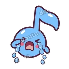 要哭了 - 音符小调调表情