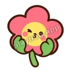 边框甜甜粉花