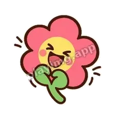 粉花大笑 - 边框甜甜粉花表情