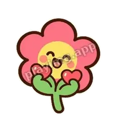喜欢加倍 - 边框甜甜粉花表情