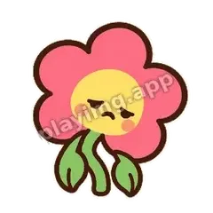 粉花疲惫 - 边框甜甜粉花表情